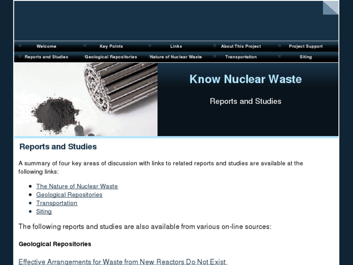 www.knownuclearwaste.info