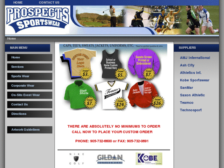 www.prospectssportswear.com