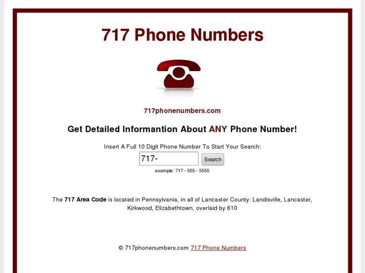 www.717phonenumbers.com