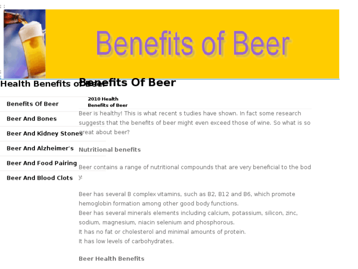 www.benefitsofbeer.com