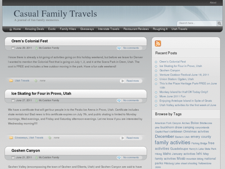 www.casualfamilytravels.com