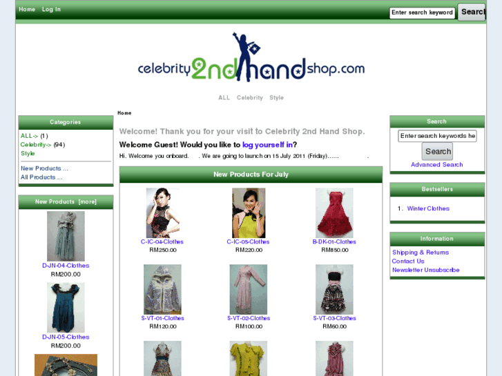 www.celebrity2ndhandshop.com