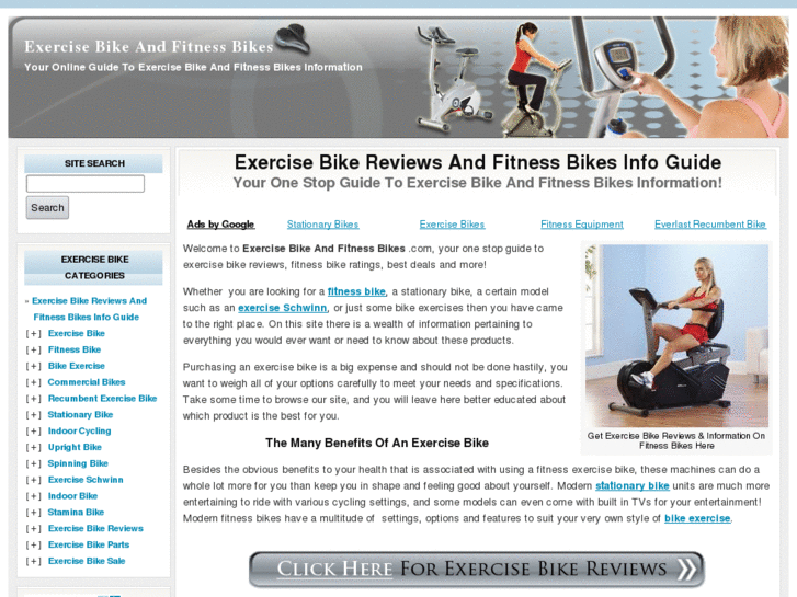 www.exercisebikeandfitnessbikes.com