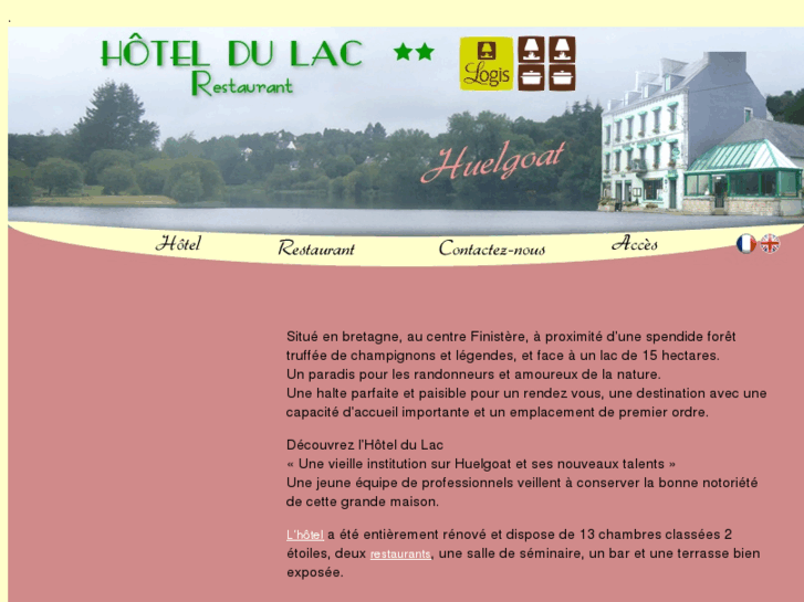 www.hoteldulac-huelgoat.com