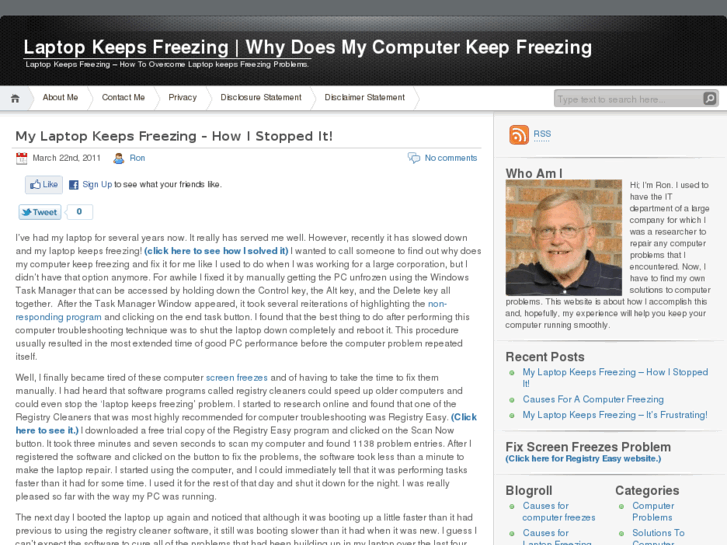 www.laptopkeepsfreezing.com