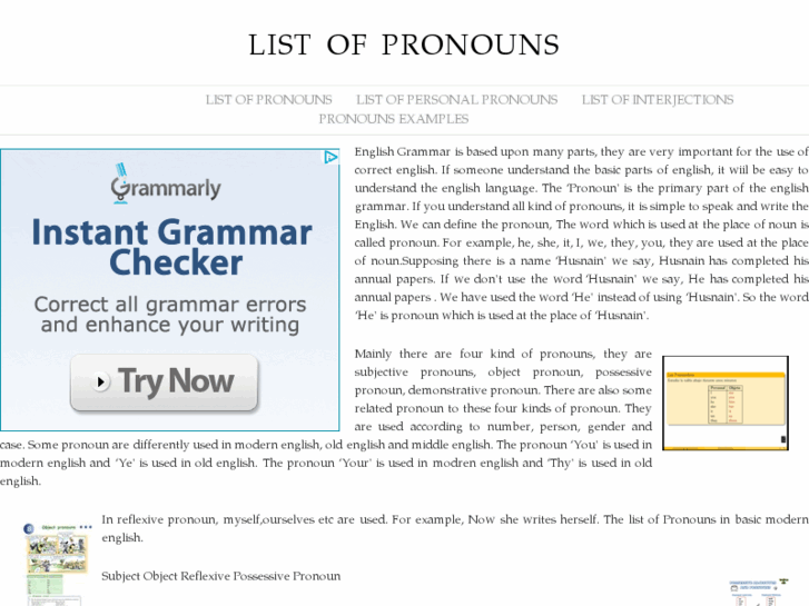 www.listofpronouns.com