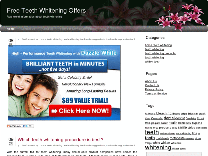 www.freeteethwhiteningoffers.com