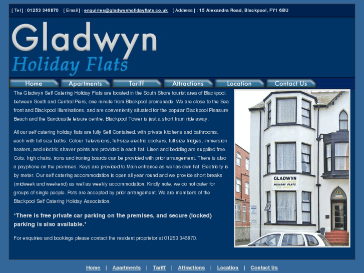 www.gladwynholidayflats.co.uk