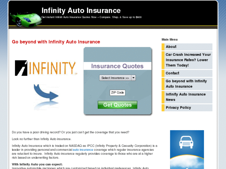 www.infinityautoinsurance.org