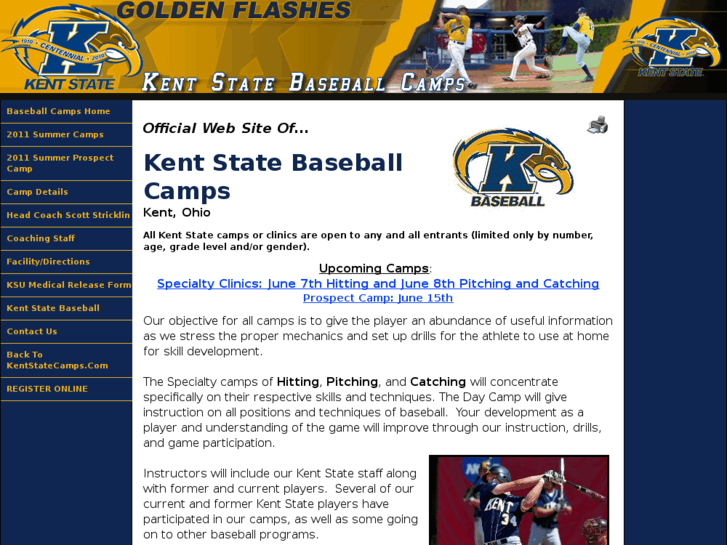 www.kentstatebaseballcamps.com