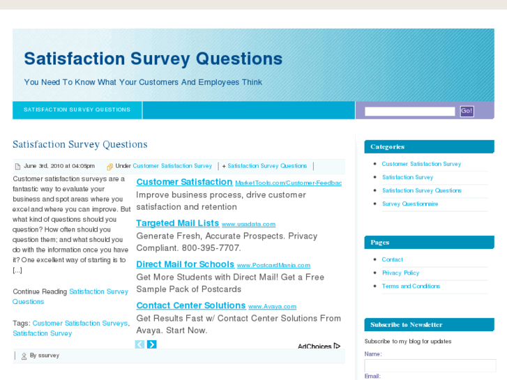 www.satisfactionsurveyquestions.com