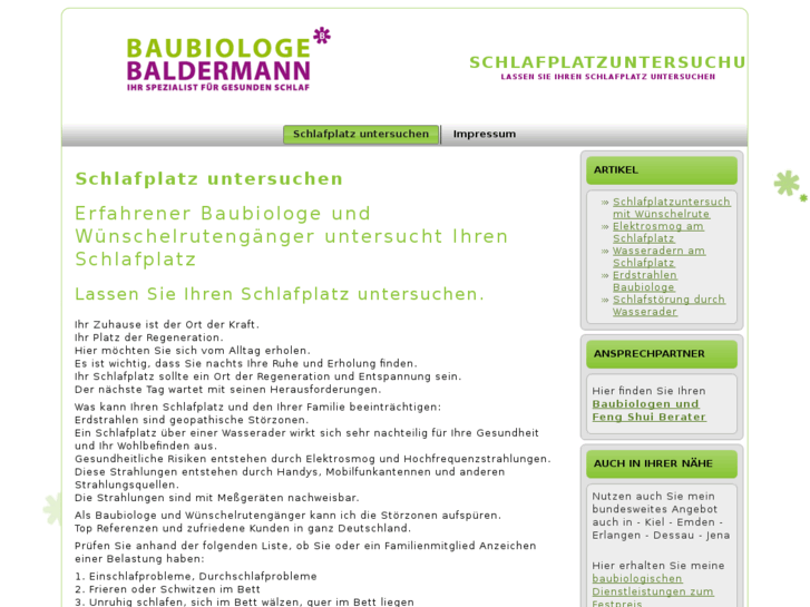 www.schlafplatzuntersuchungen.info