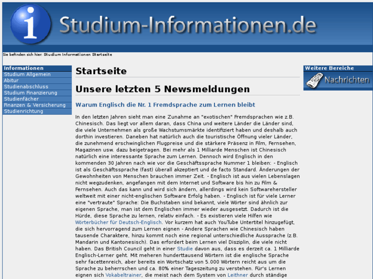 www.studium-informationen.de