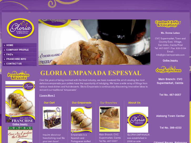 www.gloriaempanada.com