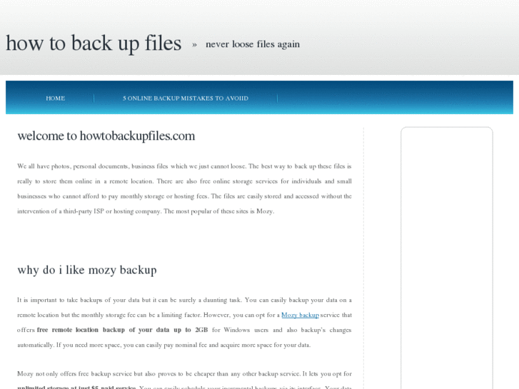 www.howtobackupfiles.com