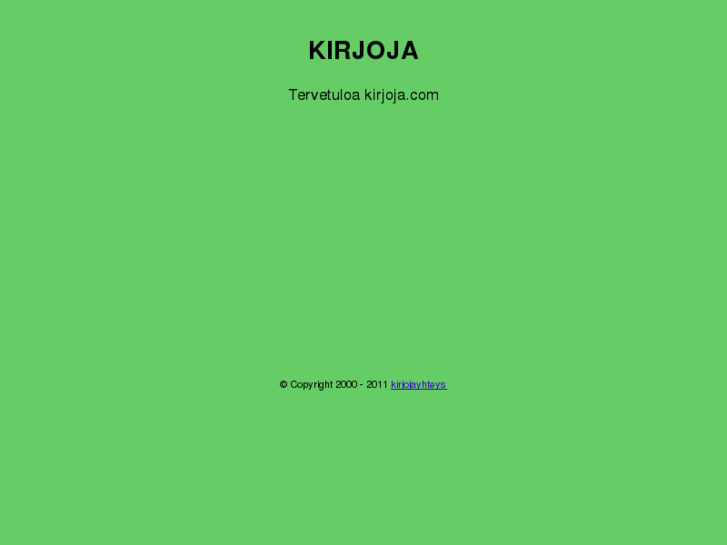 www.kirjoja.net