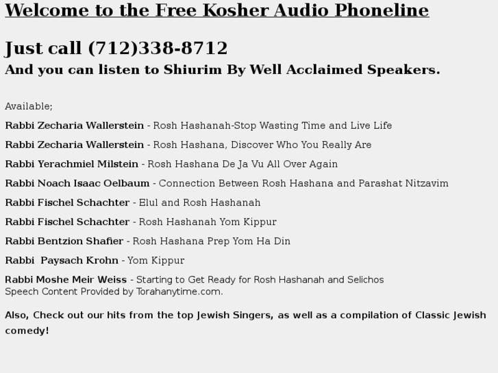 www.kosheraudio.com