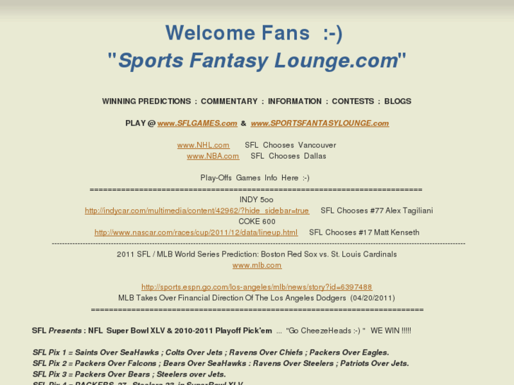 www.sportsfantasylounge.com