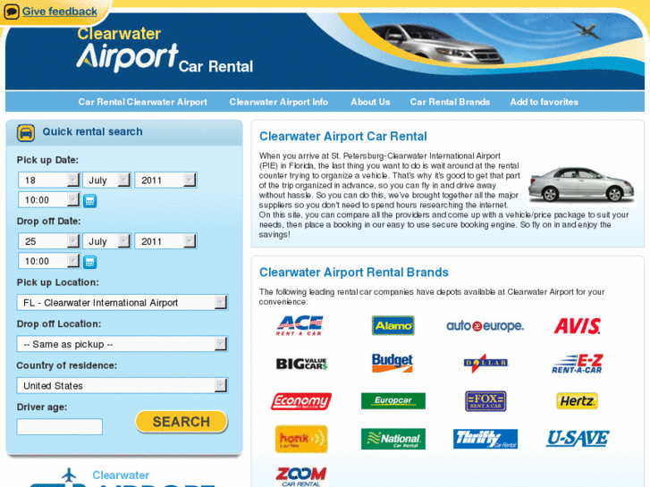 www.clearwaterairportcarrental.com