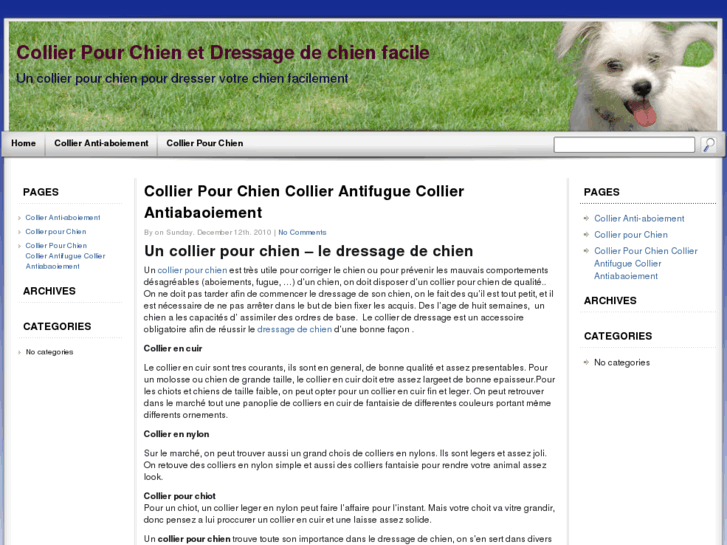 www.collierpourchien.net