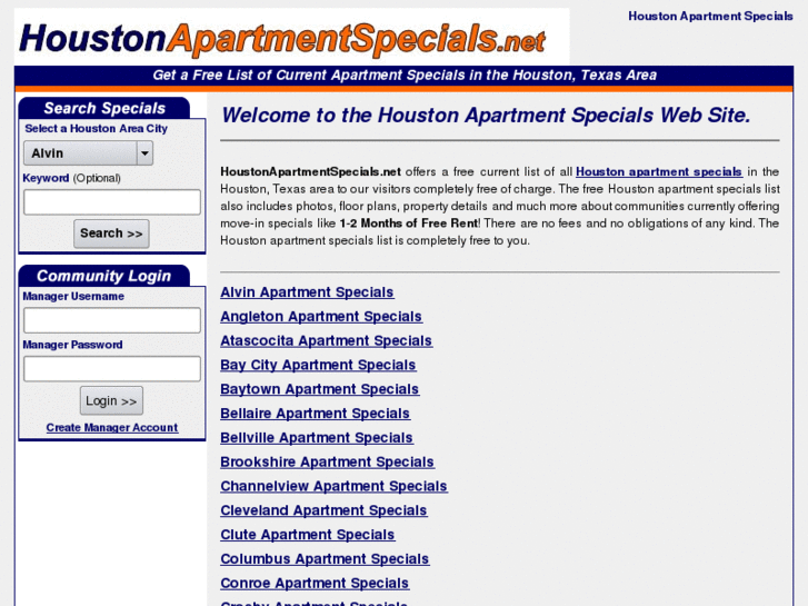 www.houstonapartmentspecials.net