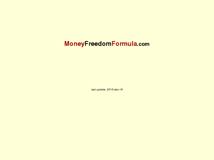 www.moneyfreedomformula.com