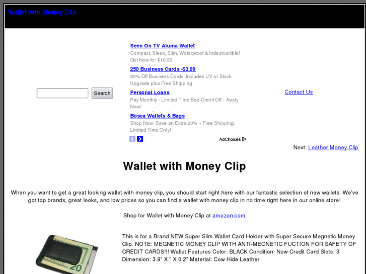 www.walletwithmoneyclip.com