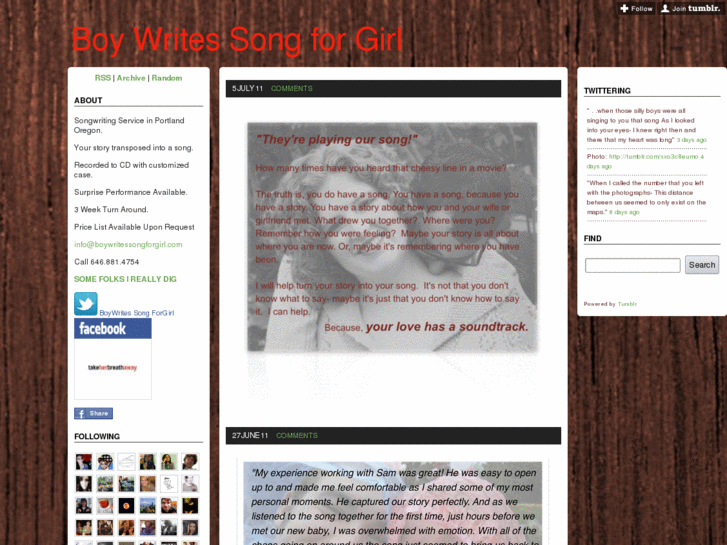 www.boywritessongforgirl.com