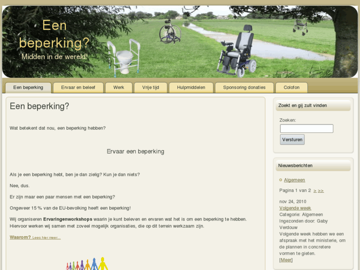 www.eenbeperking.nl