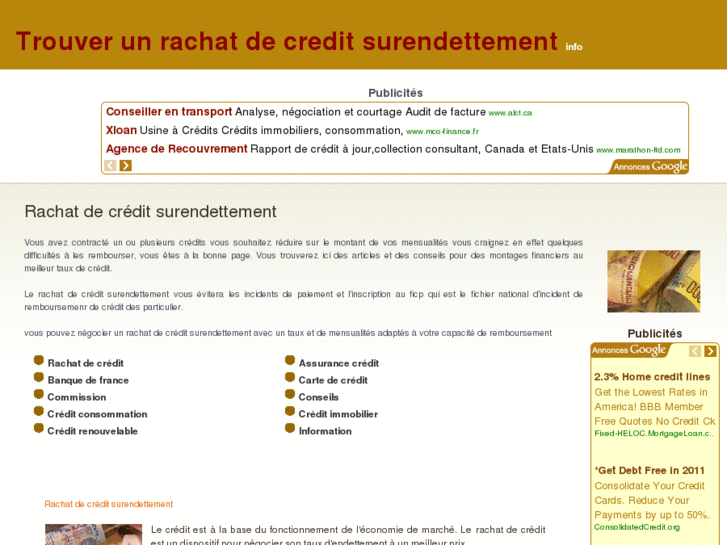 www.rachatdecreditsurendettement.net