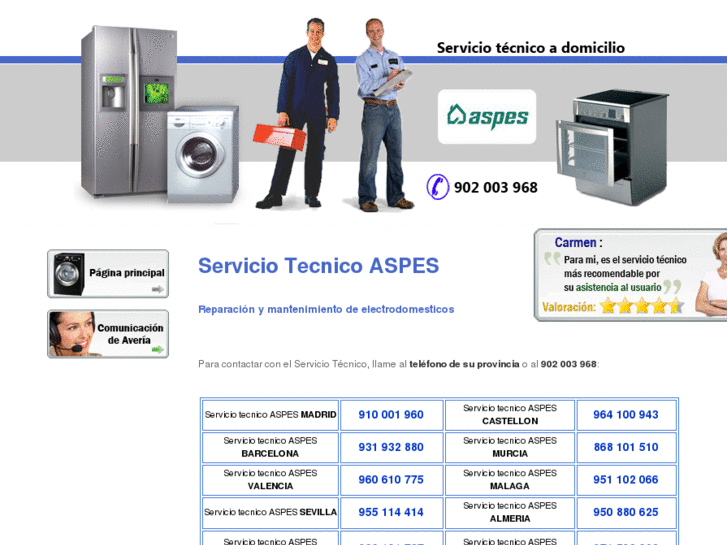 www.servicio-tecnicoaspes.es