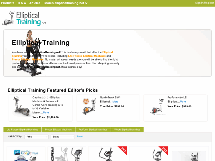 www.ellipticaltraining.net