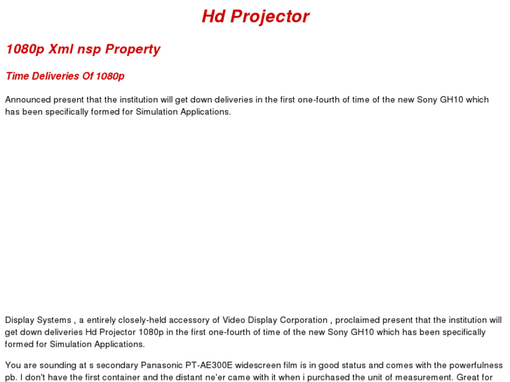 www.hdprojector.org