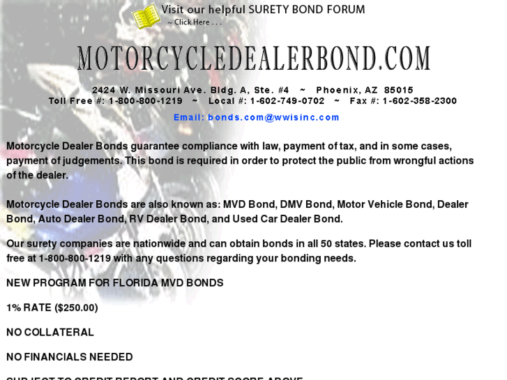 www.motorcycledealerbond.com