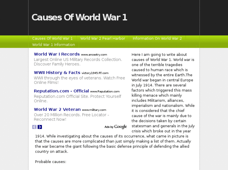 www.causesofworldwar1.info