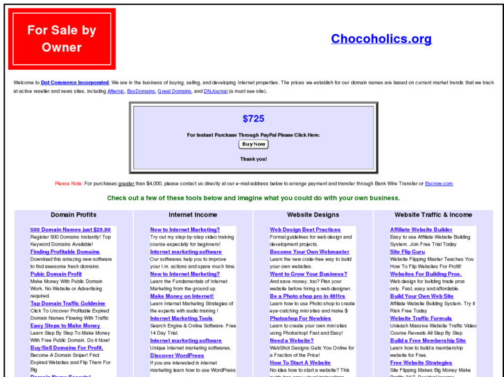 www.chocoholics.org