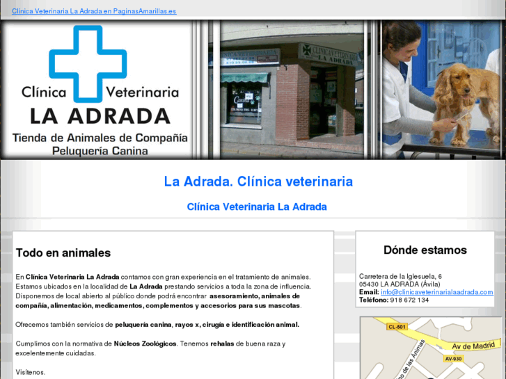 www.clinicaveterinarialaadrada.com