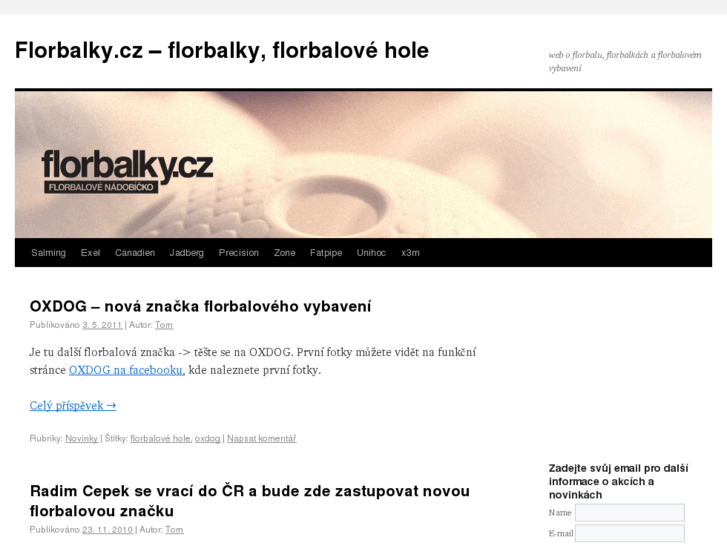 www.florbalky.cz