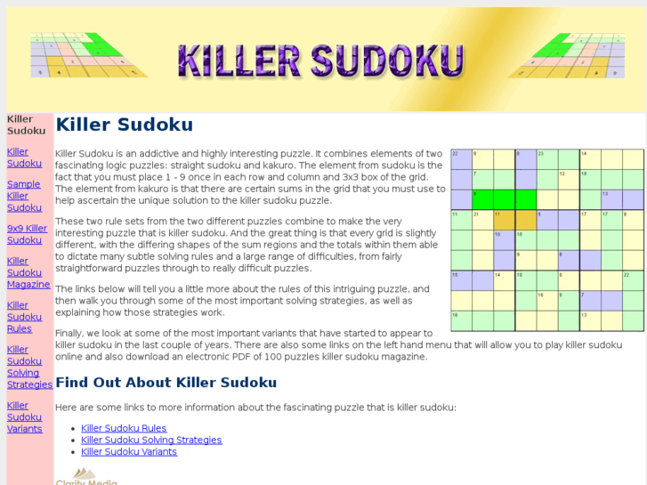 www.killersudoku.net