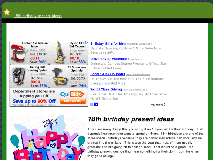 www.18thbirthdaypresentideas.com