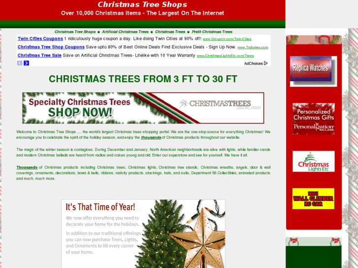 www.christmastreeshops.net