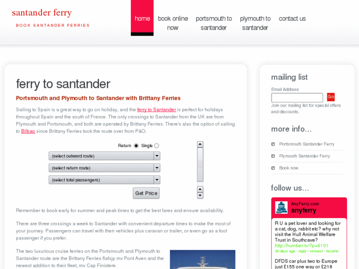 www.ferrysantander.co.uk