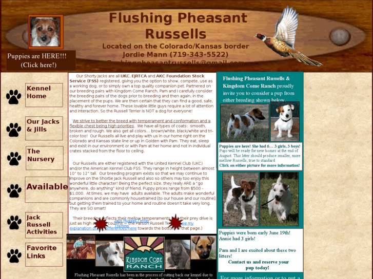 www.flushingpheasantrussells.com