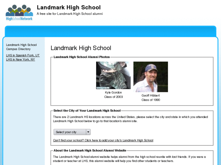 www.landmarkhighschool.org