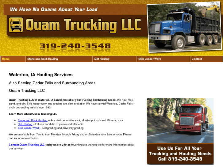 www.quamtrucking.com