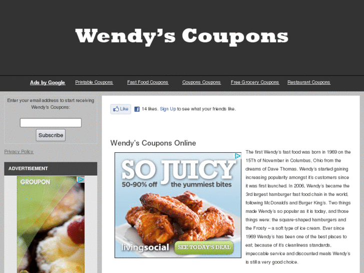 www.wendyscoupons.org