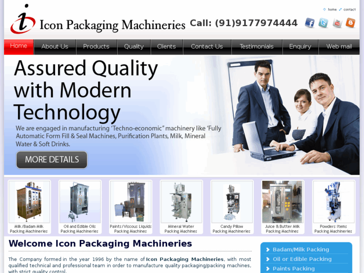 www.iconpackagingmachineries.com