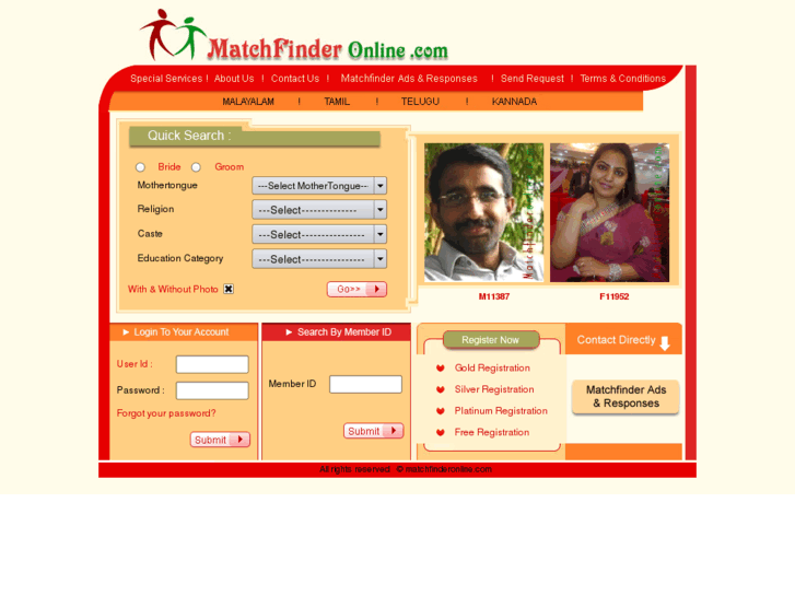 www.matchfinderonline.com