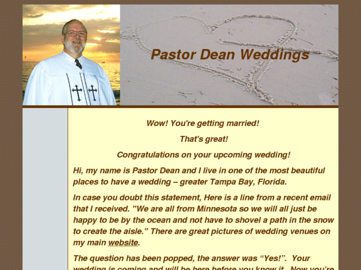 www.pastordeanweddings.com