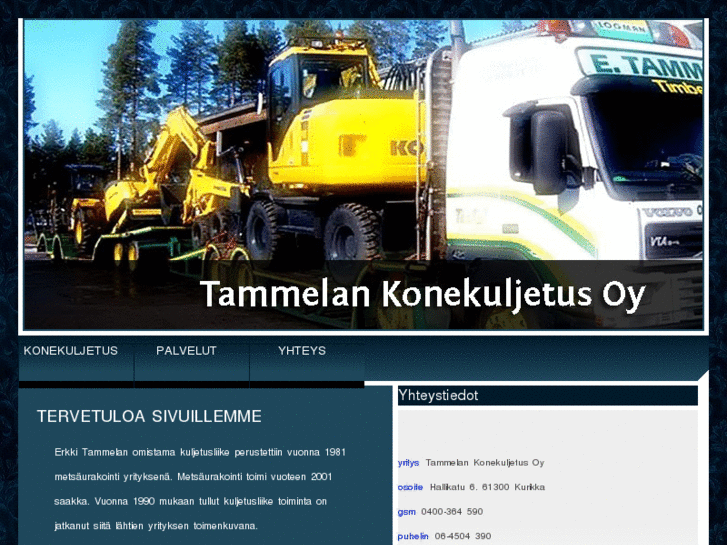 www.tammelankonekuljetus.com